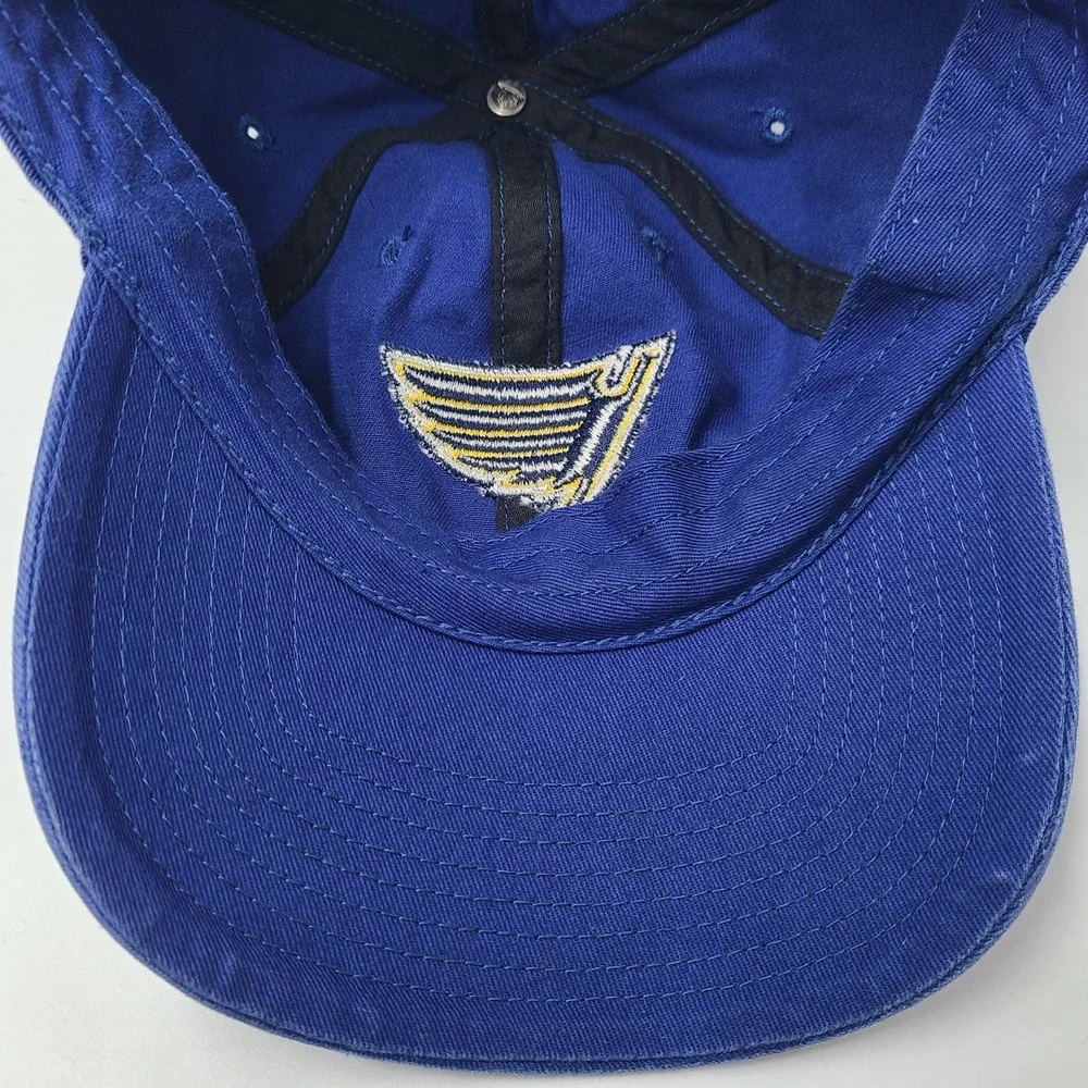 St Louis Blues Hat Strapback OTS Blue‎ NHL Hockey Logo Cotton Casual Dad Men